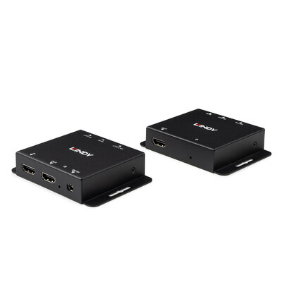 Predĺženie HDMI cez TP do 50m, IR, s lokálnym monitorom "loop out", PoC (Power Over Cable)