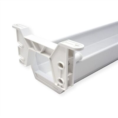 Káblový organizér, žľab na káble pod stôl, plast (ABS), 449x182x118mm (DxHxV), biely