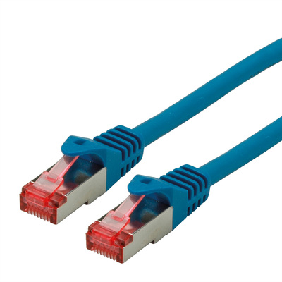 S/FTP (PiMF) Patchkábel LSOH 0.3m cat.6, modrý, CCA, Component Level