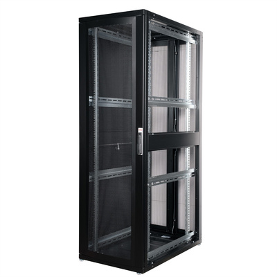 19" Rack na podlahu 42U, 1970x600x1000mm (HxWxD), PRO, čierny