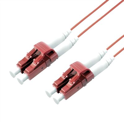 Fiber kábel LC-LC, 3m Duplex OM4(50/125µm), LSOH, 1.2mm, fialový