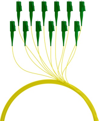 Optický Pigtail LC/APC, OS2, G652D, 2m, žltý (12ks/bal)