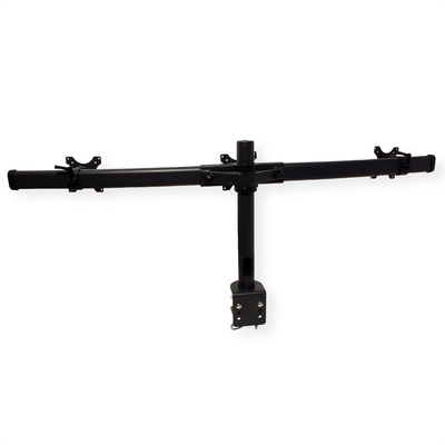 Držiak pre 3x monitor na stôl, úchyt o dosku, max 8kg, rameno 645mm, VESA 75/100, čierny