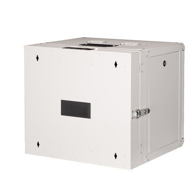 19" Rack na stenu 7U, sivý, 418x600x600mm (HxWxD), RAL7035, PRO, otočný (2-dielny)