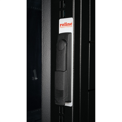 19" Rack na podlahu 42U, 1970x600x1000mm (HxWxD), PRO, Plexiglas, čierny