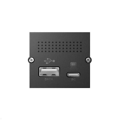 Modul pre BACHMANN, mini port replikátor pre PC, 2x USB A + C (PD 100W), RJ45, Mini DP, čierny
