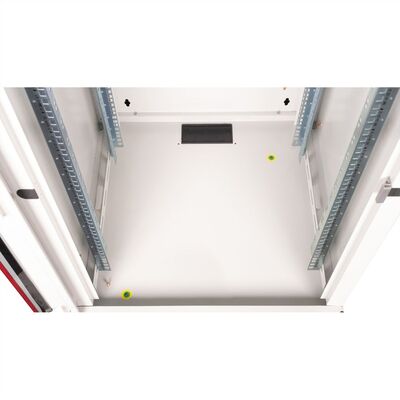 19" Rack na stenu 20U, sivý, 996x600x600mm (HxWxD), RAL7035, PRO, odnímateľné bočnice