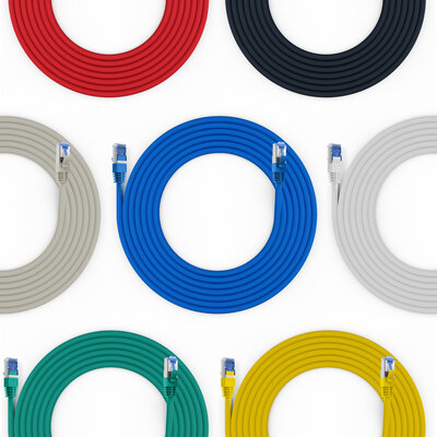 S/FTP (PiMF) Patchkábel LSOH 0.25m cat.7, zelený, Cu, SuperFlex