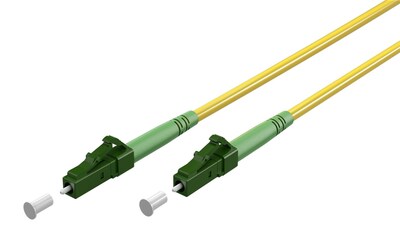 Fiber kábel LC/APC-LC/APC, 5m Simplex OS2(9/125µm), LSOH, 3mm, žltý