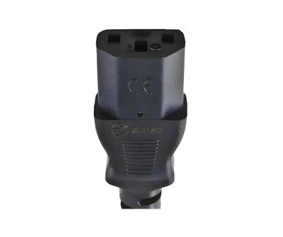 Kábel sieťový 230V, vidlica (BS1363A) UK lomená - C13, 1.8m, 0.75mm², 10A poistka, čierny