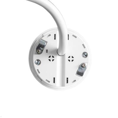 PIX 1xUTE 230V, 2m kábel 1.5mm², vidlica CEE7/7, biela + nerez krúžok v balení