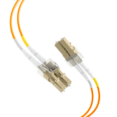Fiber kábel LC-LC, 0.5m Duplex OM1(62.5/125µm), LSOH, 2mm, oranžový