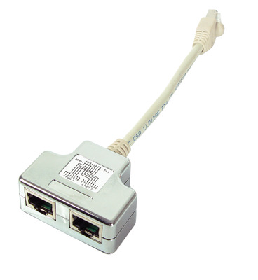 Rozdvojka Y, RJ45 M na 2x ISDN