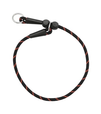 Korekčná šnúrka na výcvik 6mm/40cm, obmedzovač, polypropylen, čierna/oranžová