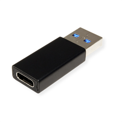 Adaptér USB 3.1 Typ C, AM/CF, 5GBit/s, Dongle, čierny