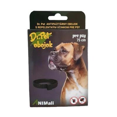 Obojok Dr.Pet pre psy 75 cm antiparazitárny HNEDÝ s repelentným účinkom