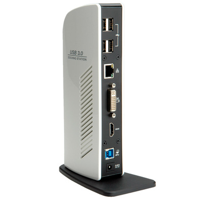Dokovacia Stanica USB 3.0, HDMI+DVI (Dual Head), RJ45(Gigabit LAN), 4xUSB 2.0, 2xUSB 3.0, Audio+Mic