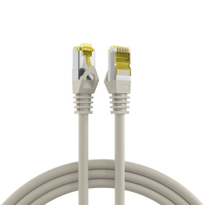 S/FTP (PiMF) Patchkábel LSOH 10m cat.7, sivý, Cu
