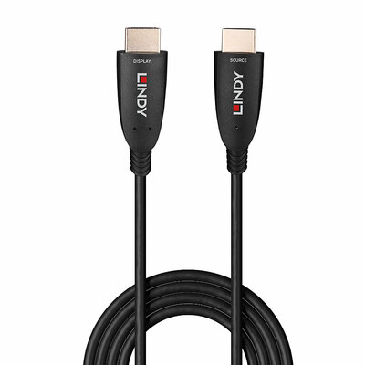 Kábel HDMI M/M 40m, Ultra High Speed+Eth, 8K@60Hz, HDMI 2.1, čierny, jednosmerný, aktívny, optický