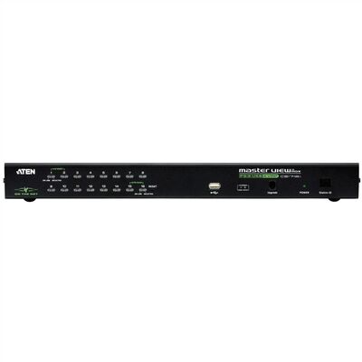 KVM switch/prepínač cez IP, 16PC, 32 remote users, 1 local, VGA, PS2+USB, HotKeys, O