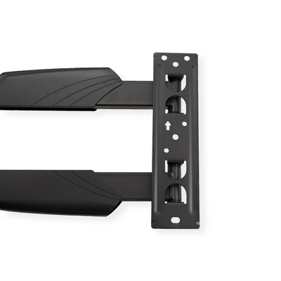 Držiak pre monitor / TV 23-55" na stenu, max 35kg, rameno 610mm, VESA do 400x400, čierny