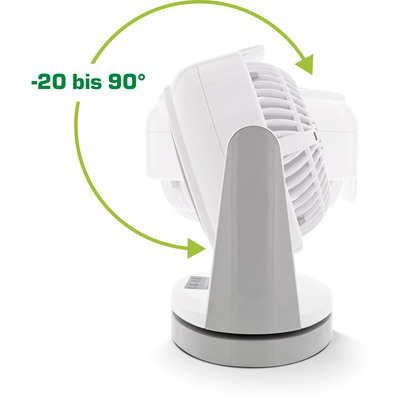 Ventilátor stolný, Ø29cm, Smart Home, 45W, časovač, ovládanie cez WiFi, biely