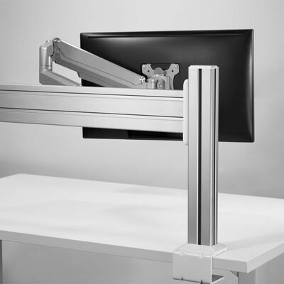 Slatwall panel/držiak pre komponenty na stôl, 43cm, 2ks/bal, biely 
