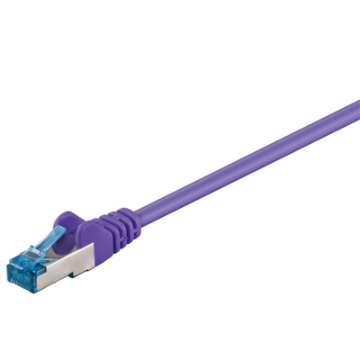 S/FTP (PiMF) Patchkábel LSOH 10m cat.6a, fialový, Cu