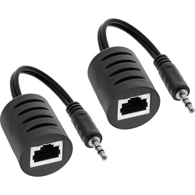 Predĺženie Audio jack 3.5mm cez TP do 50m, 10cm kábel