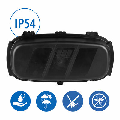 Box ochranný na káble a spoje, IP54, čierny