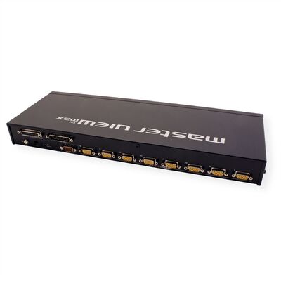 KVM switch/prepínač 8PC, VGA, PS/2+USB, OSD