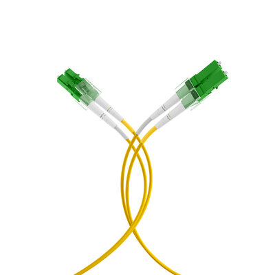 Fiber kábel LC/APC-LC/APC, 10m Duplex OS2(9/125µm), LSOH, 2mm, žltý
