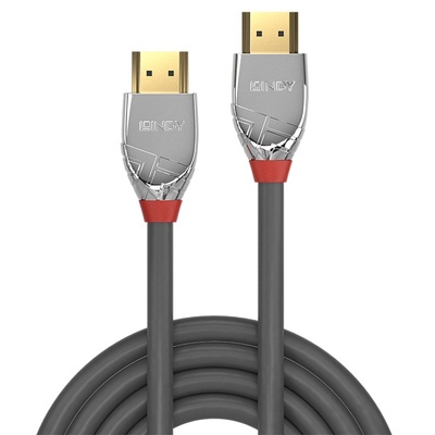 Kábel HDMI M/M 3m, Ultra High Speed+Eth, 4K@60Hz, HDMI 2.0, 18G, G pozl. kon., sivý, Cromo Line