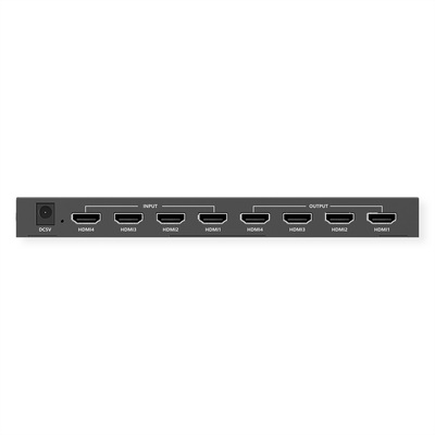 Video selektor/switch HDMI 4IN/4OUT, EDID Management, UHD 4K@60Hz, RS232, 18G, True Matrix