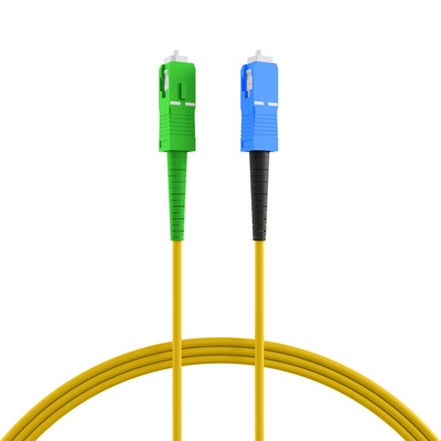 Fiber kábel SC-SC/APC, 10m Simplex OS2(9/125µm), LSOH, 3mm, žltý