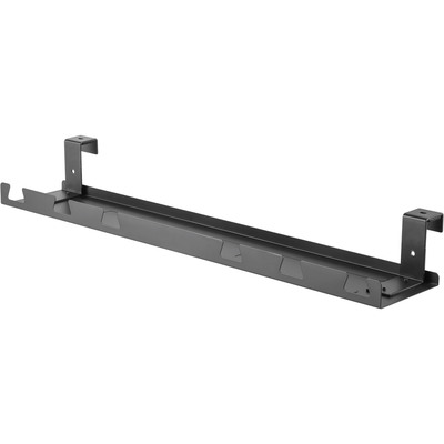 Káblový organizér, žľab na káble pod stôl, 590x131x74mm (DxHxV), čierny