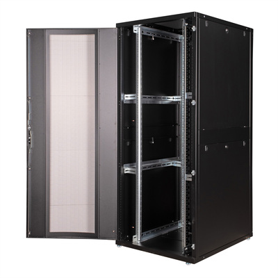 19" Rack na podlahu 42U, 1970x800x1000mm (HxWxD), PRO, čierny