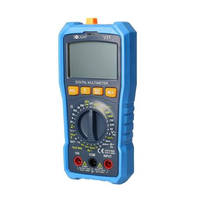 Multimeter, max AC 750V/10A, max. DC 1000V/10A, odpor, kapacita, frekvencia