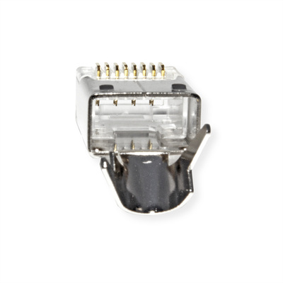 Konektor 8/8 RJ45 cat.6, tienený, na drôt/lanko, špeciálny skrátený, AWG 24-26, 10ks/bal