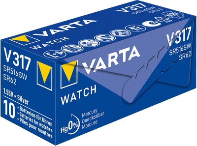 Batéria VARTA Watch do hodiniek V317 (1ks) 1.55V 8mAh (SR62)