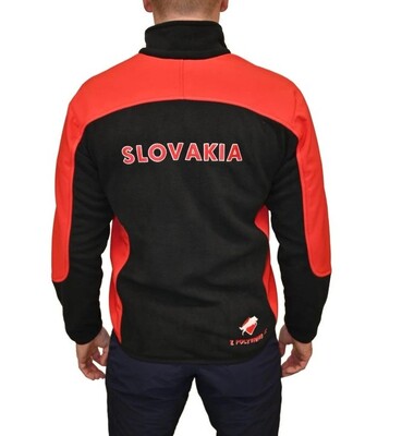 Vetrovka POLAR COMBI - SLOVAKIA, zateplená, čierna+červená, XL
