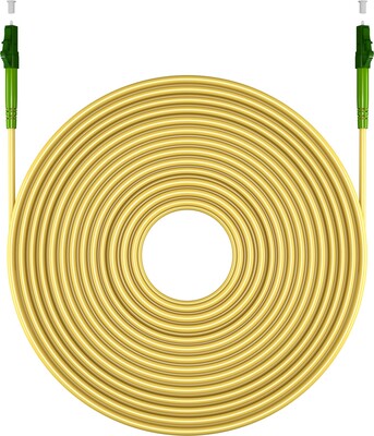Fiber kábel LC/APC-LC/APC, 15m Simplex OS2(9/125µm), LSOH, 3mm, žltý