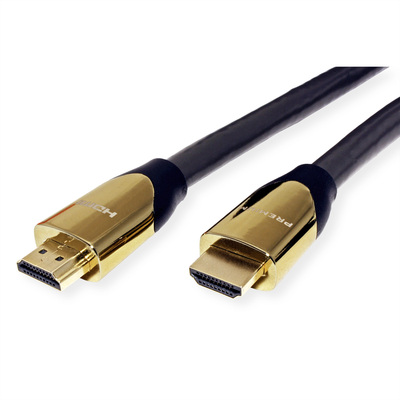 Kábel HDMI M/M 9.15m, High Speed+Eth, 4K@60Hz, HDMI 2.0, G, čierny, s certifikátom, Premium