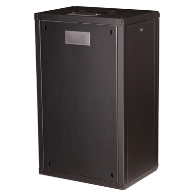 19" Rack na stenu 20U, čierny, 996x600x450mm (HxWxD), RAL9005, PRO, odnímateľné bočnice