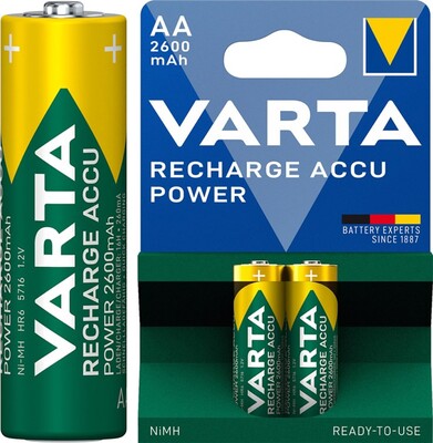 Batéria VARTA RTU nabíjacia AA (2ks) 1.2V 2600mAh NiMH (HR6 5716) 2BL
