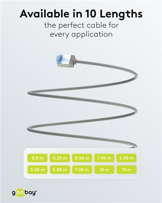 U/FTP Patchkábel LSOH TPE 0.15m cat.6a, sivý, slim, Cu, Flex Cable, Eco obal