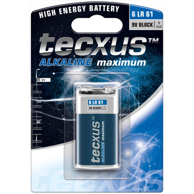 Baterka Tecxus Alkalická 9V (6LR61) 1BL