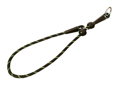 Obojok sťahovací 6mm/60cm, obmedzovač, nylon, čierny/zelený