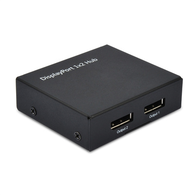 Video distribútor/splitter/hub DisplayPort 1IN/2OUT, MST, DP v1.2, UHD 4K@30Hz