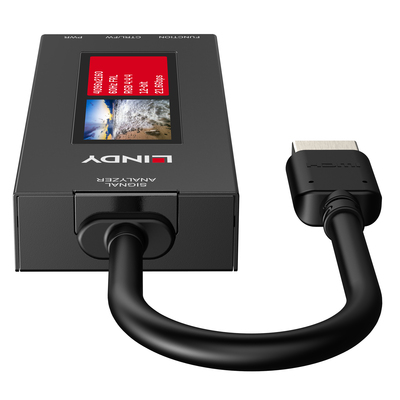 Profesionálny analyzátor HDMI 2.1 signálu s LCD displejom, 8K@60Hz, HDCP2.3, 40Gb/s, USB-C